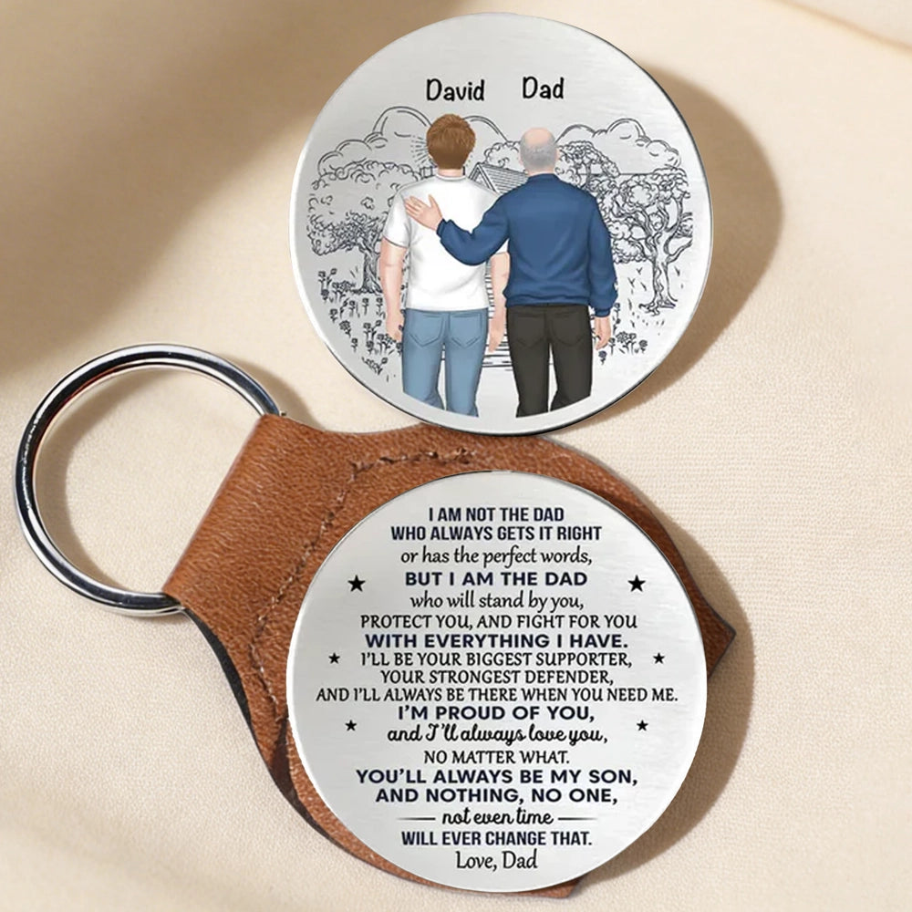 Personalized Dad and Son Keychain - Sentimental Gift for Father's Day Keychain MagicInPrints