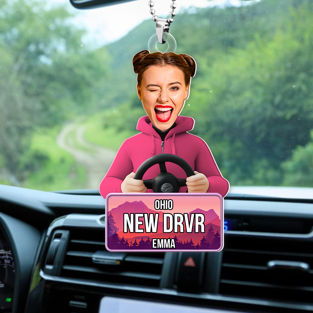 Personalized New Driver Car Ornament - Fun and Unique Gift for New Drivers Ornament PopCulturePrints