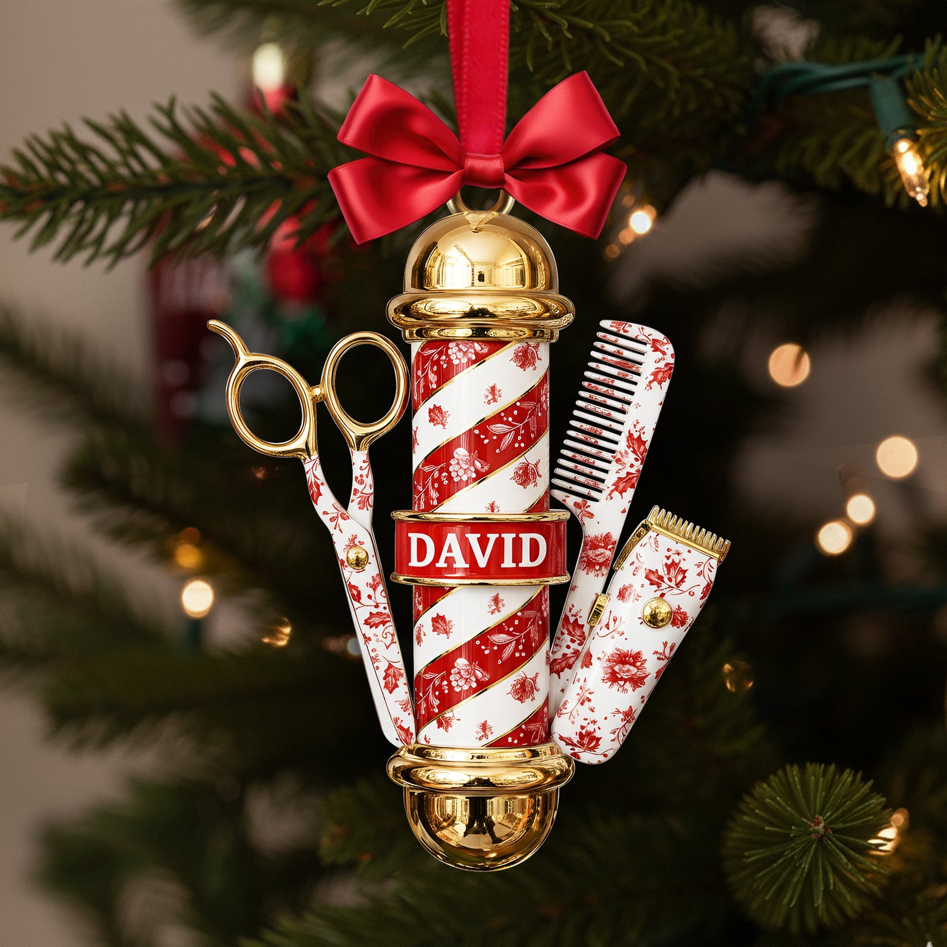 Barber's Essentials Ornament - Personalized Gifts For Barber Ornament MagicInPrints