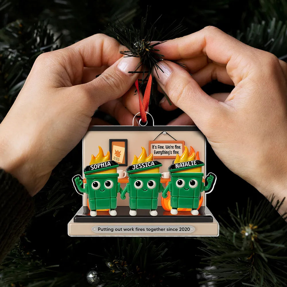 Custom Office Teamwork Ornament for Colleagues - Funny Holiday Gift Ornament MagicInPrints