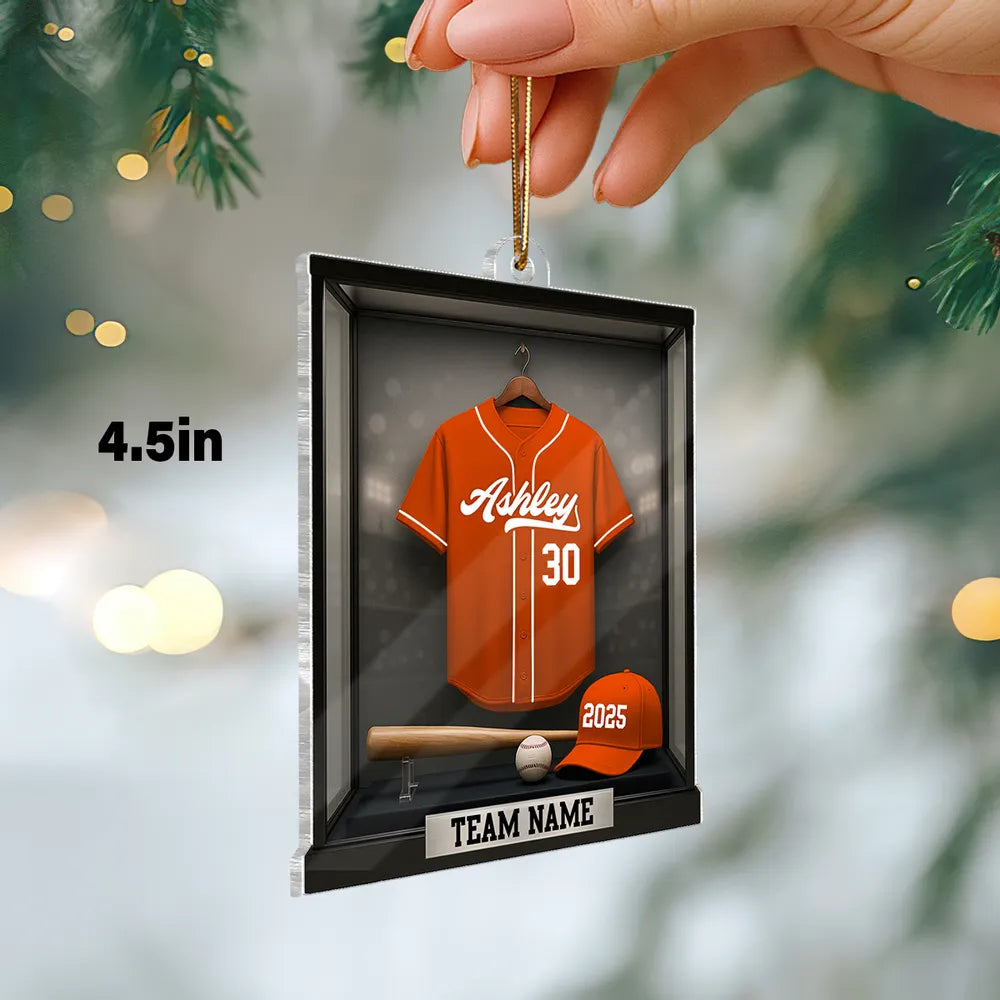 Custom Baseball Jersey Ornament for Sports Fans - Personalized Gift Ornament MagicInPrints