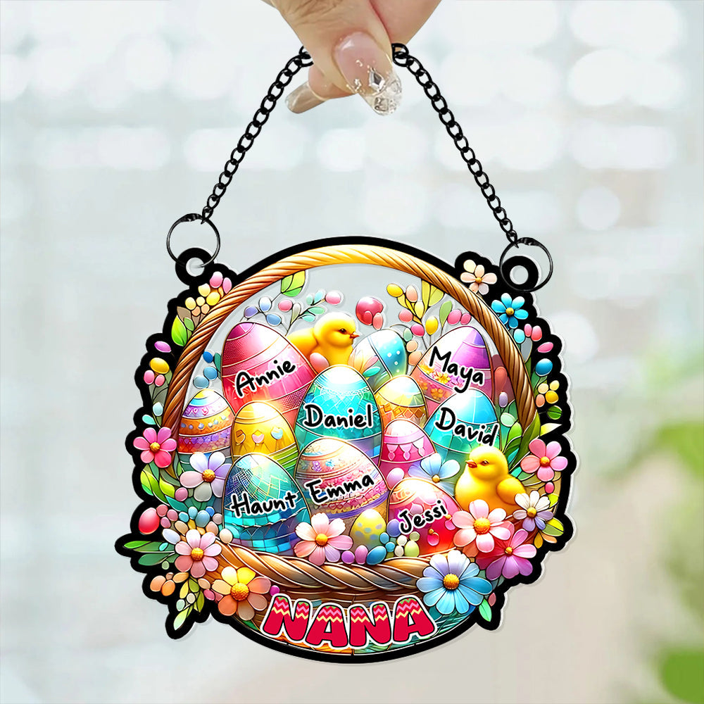 Personalized Easter Gift for Grandma - Custom Suncatcher Ornament Ornament PopCulturePrints