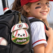 Load image into Gallery viewer, Personalized Acrylic Baseball Ornament Gift for Kids &amp; Grandkids
