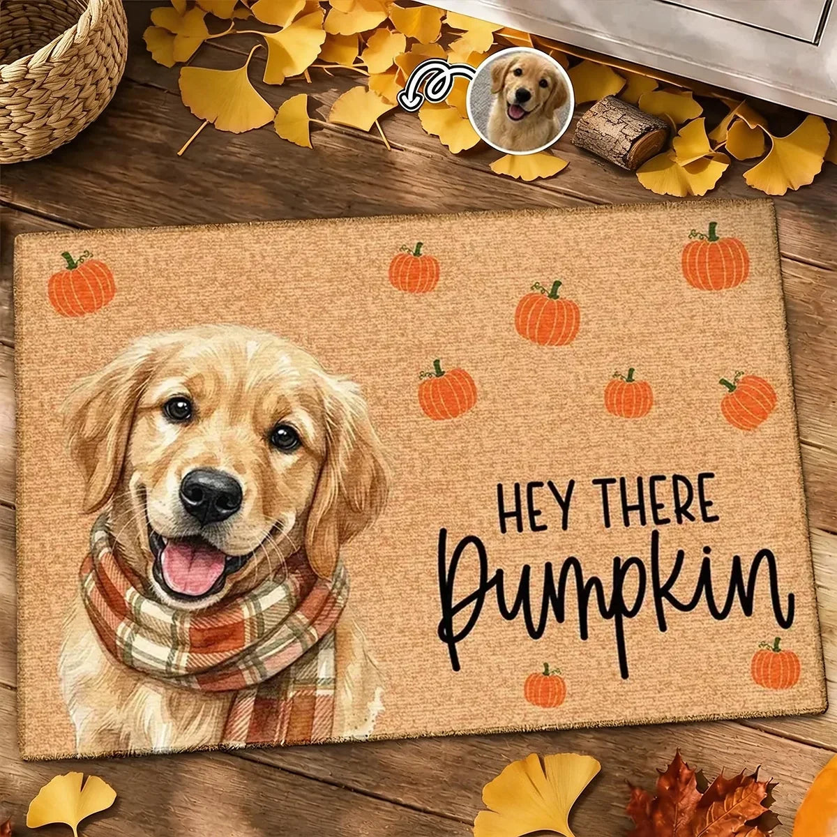 Personalized Watercolor Dog Doormat Custom Gift for Dog Lovers