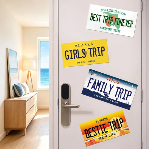 Personalized Acrylic Magnet Custom Family Vacation Sign