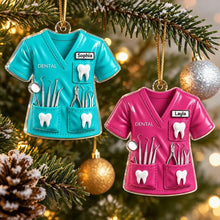 Load image into Gallery viewer, Personalized Dentist Uniform Acrylic Ornament Gift for Wife, Daughter, Friend

