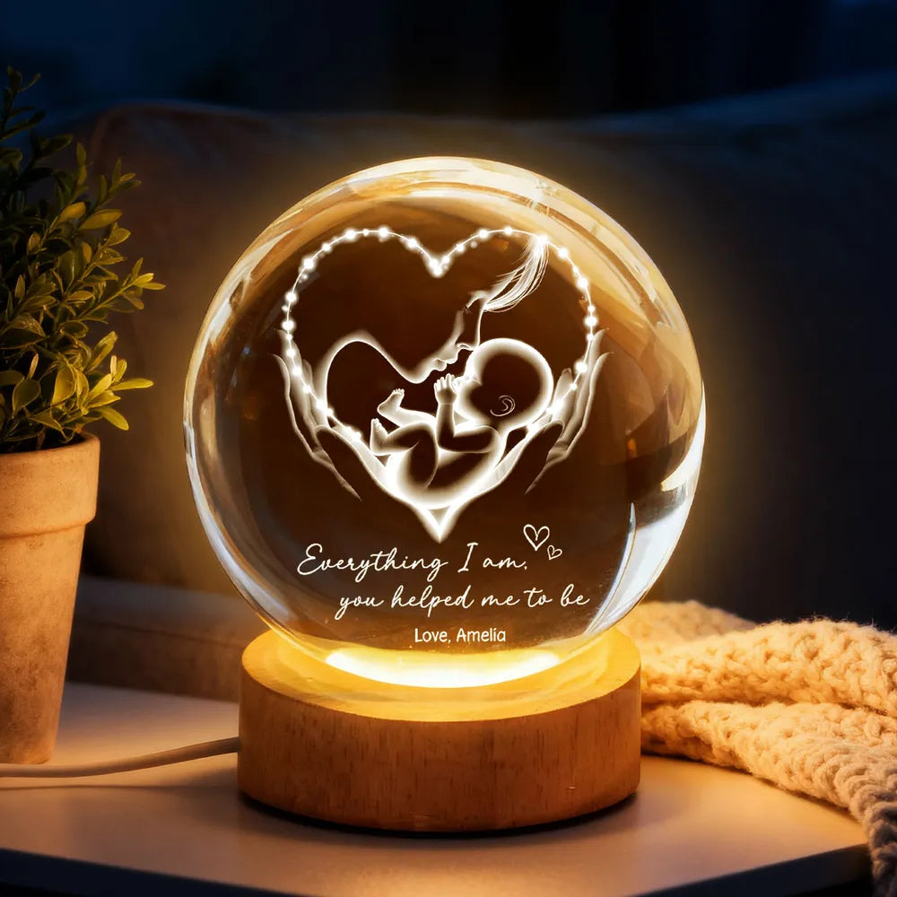Personalized LED Night Light for Mothers - Heartwarming Gift for New Moms Lamp MagicInPrints