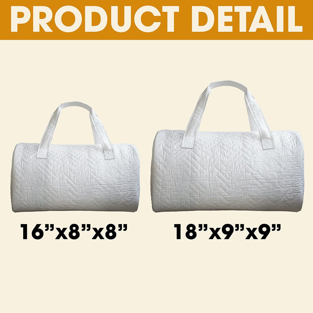 Chill Gnome Quilted Duffle Bag Personalized Gifts For Gnome Lovers Quilted Duffle Bag MagicInPrints
