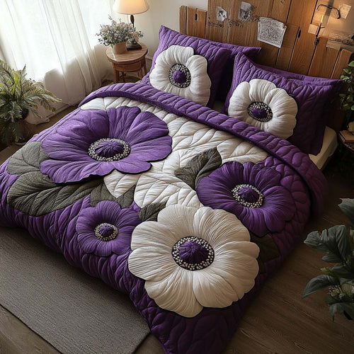 Embrace the Elegance – Personalized Bedding Set – Gift for Home Lovers Quilted Bedding Set V2 MagicInPrints