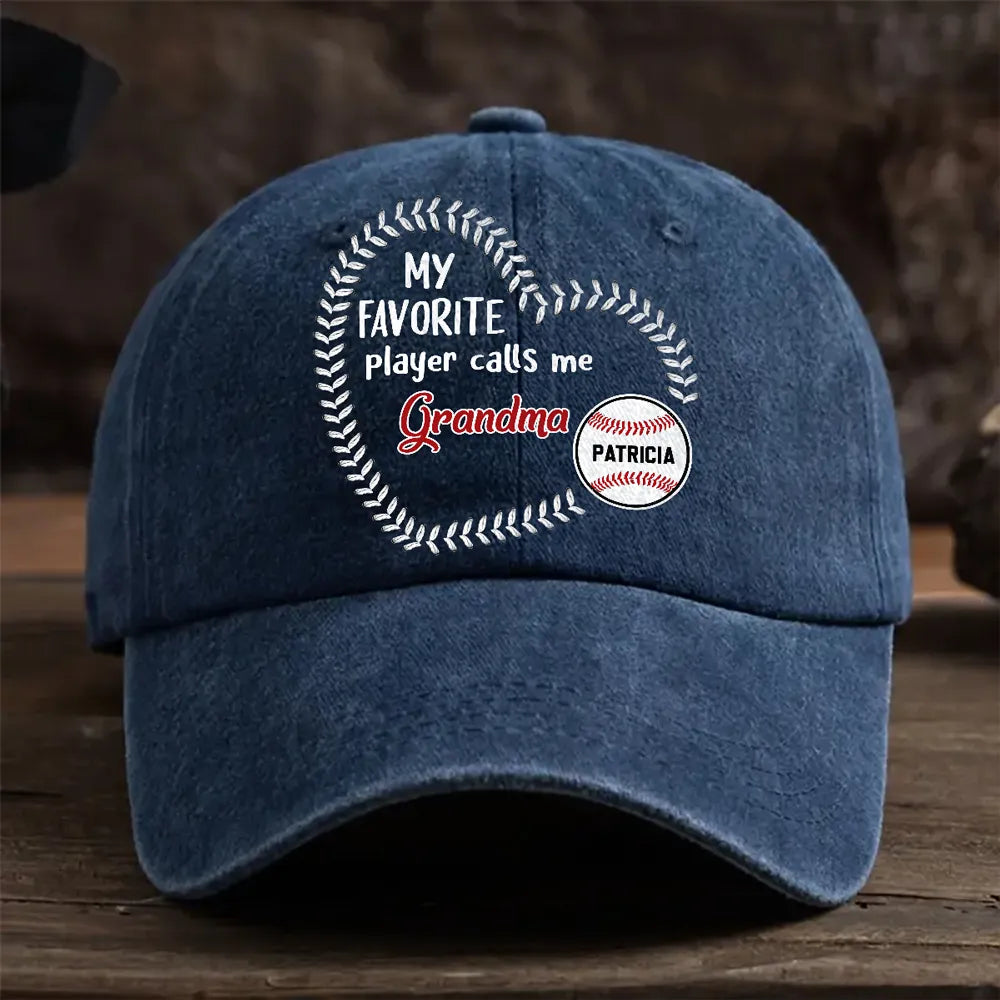 Custom Baseball Cap for Grandma with Personalized Names - Perfect Gift for Sports-Loving Grandmothers Hat MagicInPrints