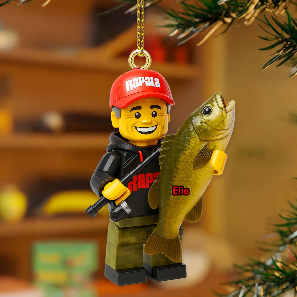 Personalized Gifts For Fishing Lovers, Fishing Custom Photo Acrylic Ornament Ornament MagicInPrints