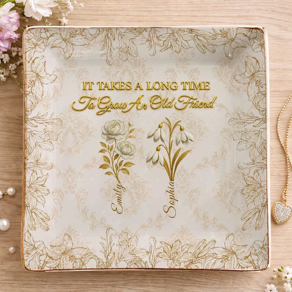 Personalized Friendship Ceramic Plate for Friends - Sentimental Keepsake Gift Jewelry MagicInPrints
