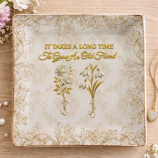 Personalized Friendship Ceramic Plate for Friends - Sentimental Keepsake Gift Jewelry MagicInPrints
