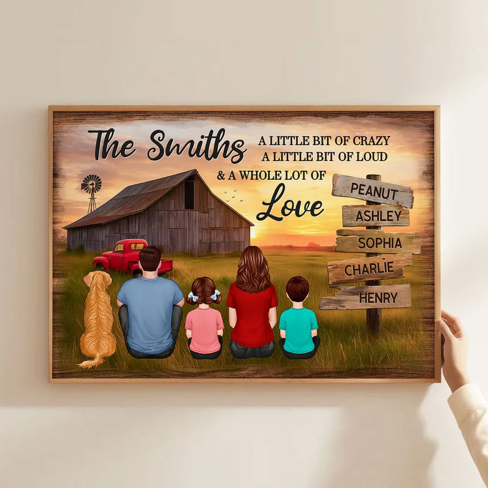 Personalized Family Farmhouse Canvas Art for Home Decor - Sentimental Gift Poster or Canvas MagicInPrints