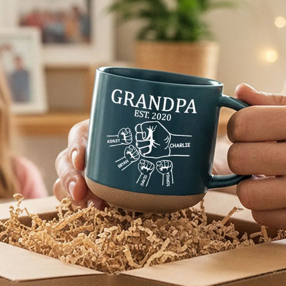 Personalized Grandpa Mug for Family - Custom Names Gift for Father's Day Cup MagicInPrints