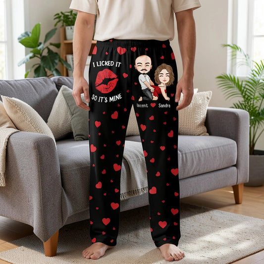Personalized Cartoon Couple Pajama Pants for Couples - Romantic Gift Pants MagicInPrints