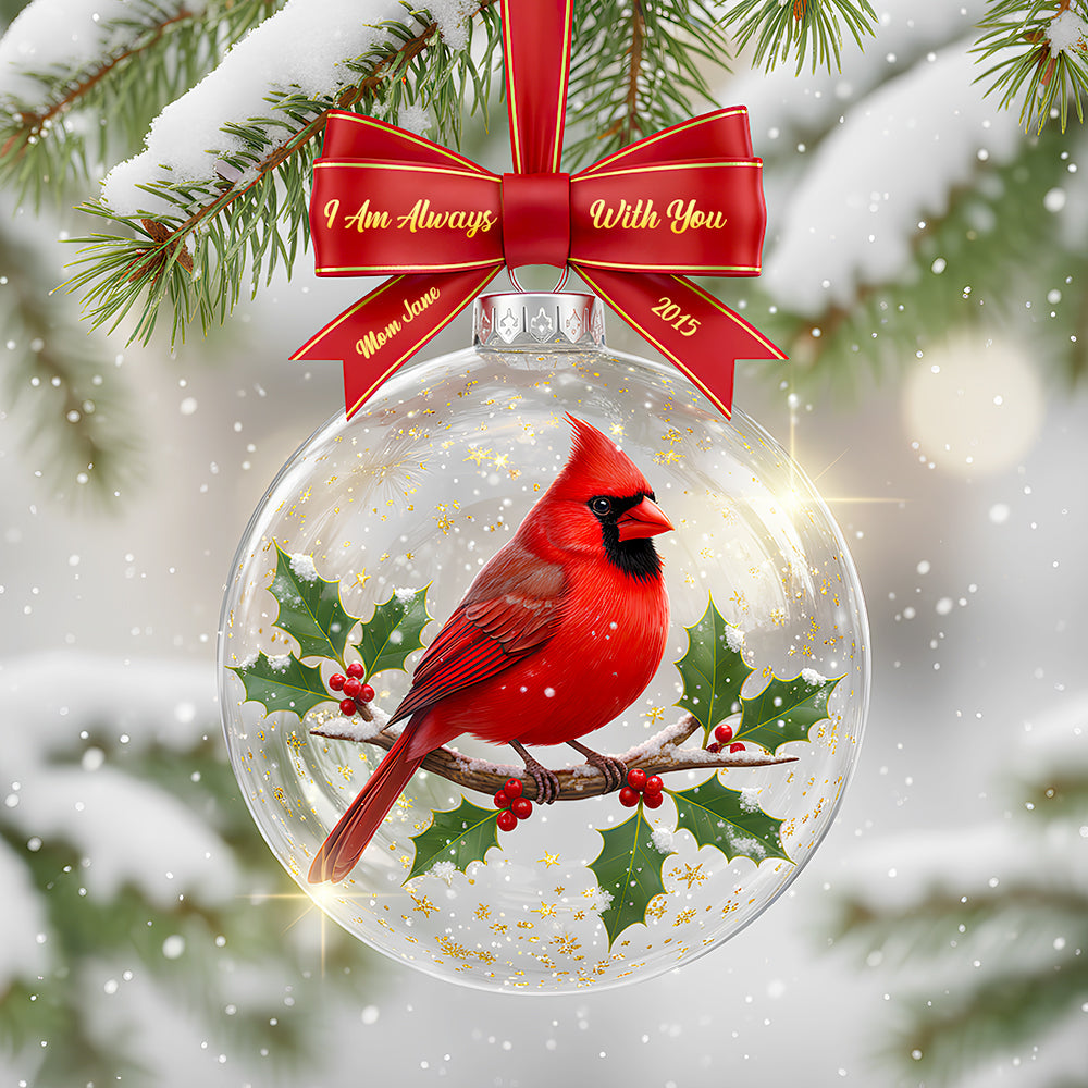 I Am Always With You – Personalized Memorial Christmas Ornament for Loved Ones Ornament MagicInPrints