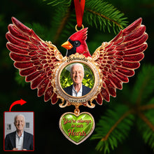 Load image into Gallery viewer, &quot;Forever in Our Hearts - Custom Cardinal Memorial Christmas Ornament&quot; Ornament MagicInPrints
