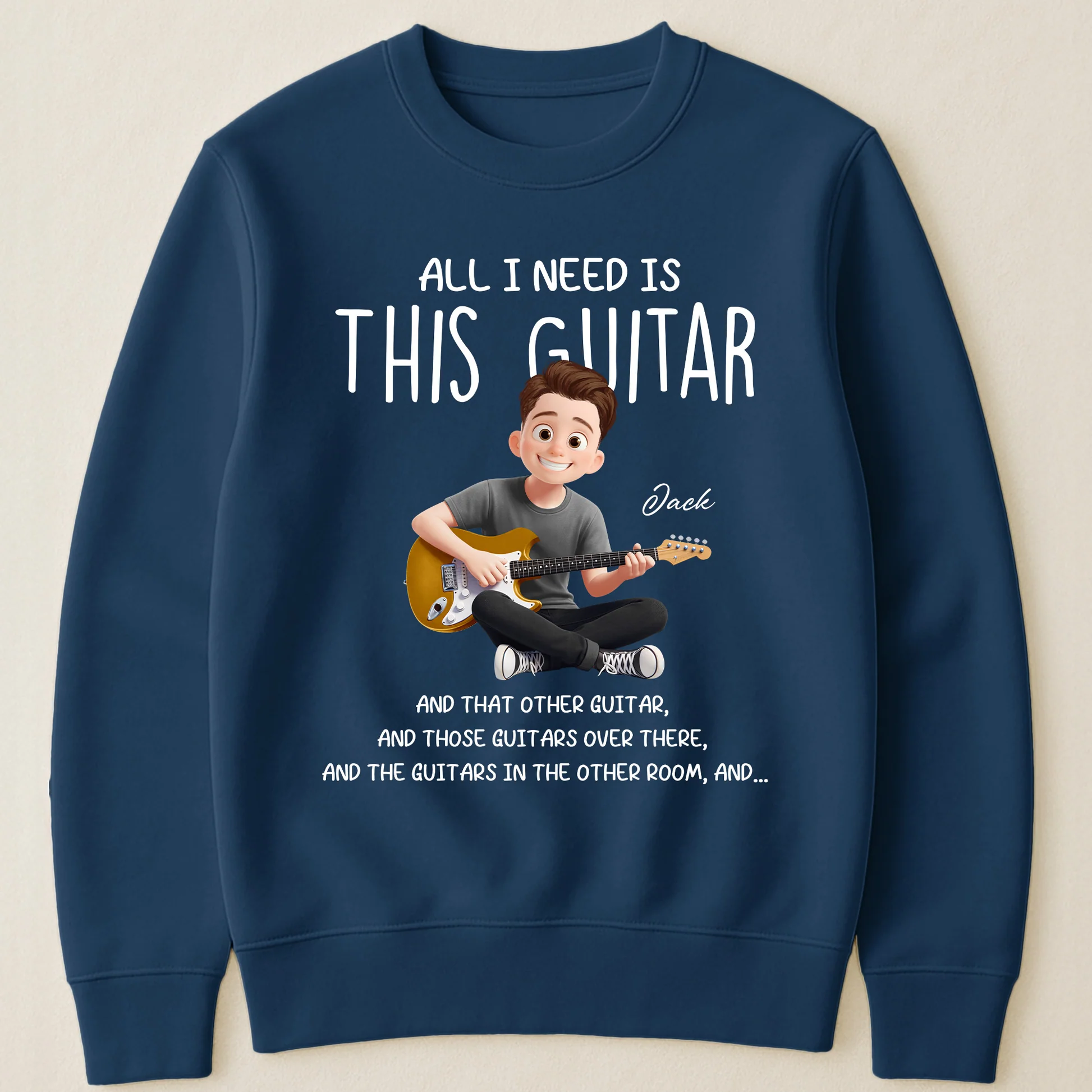 Custom Guitar Lover T-Shirt for Musicians - Fun Gift for Guitarists Cloth MagicInPrints