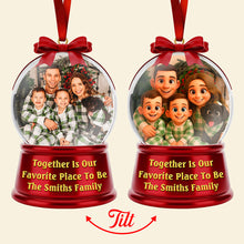 Load image into Gallery viewer, Together Is Our Favorite Place To Be - Custom Photo Christmas Ornament Ornament MagicInPrints
