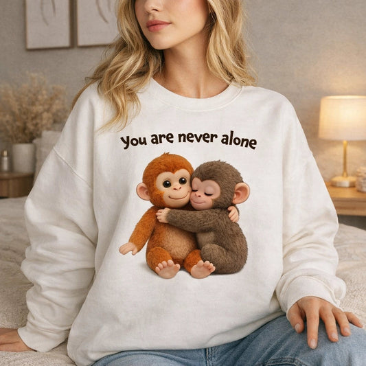 Personalized Monkey Sweatshirt for Women - Cute Cozy Gift Cloth MagicInPrints