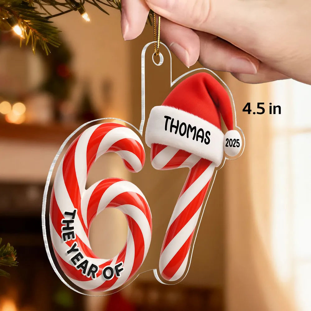 Personalized Christmas Ornament for Kids - Festive Holiday Decoration 2025 Ornament MagicInPrints