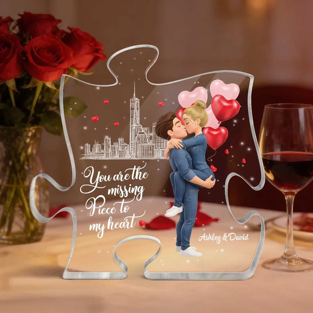 Personalized Puzzle for Couples with Romantic Design - Perfect for Anniversaries Plaque MagicInPrints