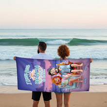 Load image into Gallery viewer, I Love You to the Beach &amp; Back - Personalized Summer Couple Beach Towel
