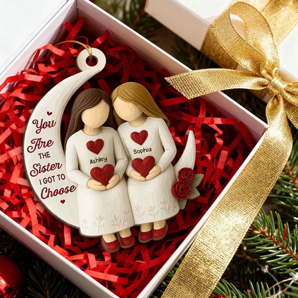 Personalized Sister Ornament for Best Friends - Heartfelt Christmas Gift Ornament MagicInPrints
