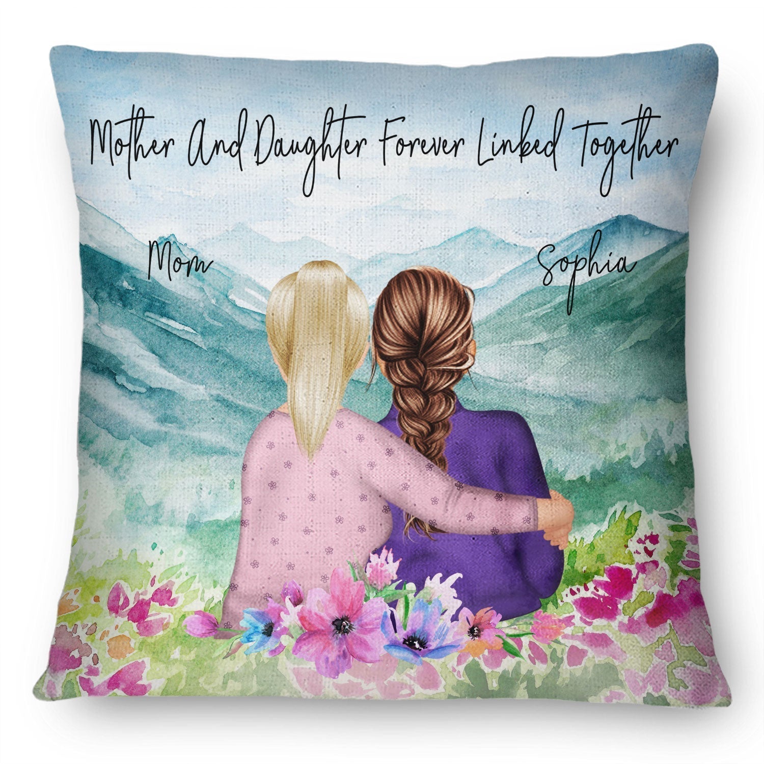 Personalized Mother Daughter Pillow - Sentimental Gift for Mother's Day Pillow MagicInPrints