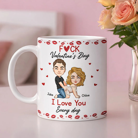 Personalized Romantic Couple Mug for Valentine's Day - I Love You Gift Cup MagicInPrints