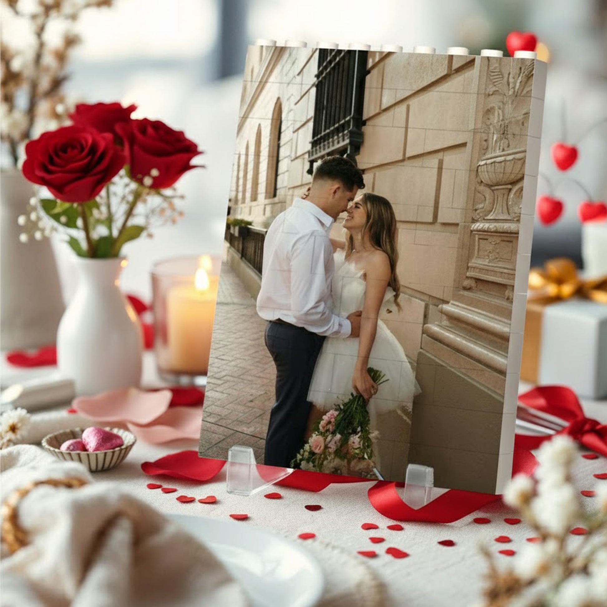 Personalized Photo Puzzle for Couples - Anniversary Gift with Custom Names Plaque MagicInPrints