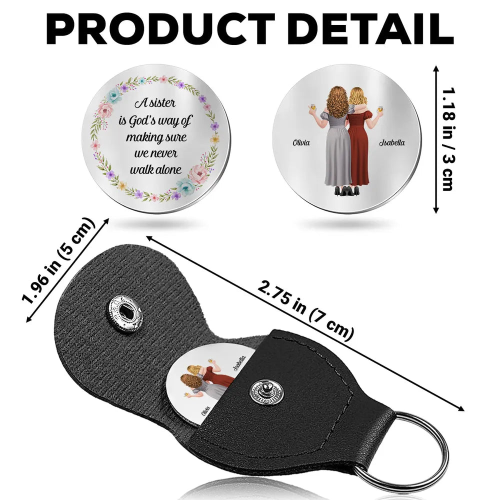 Personalized Sister Keychain for Women - Sentimental Gift for Sisters Keychain MagicInPrints