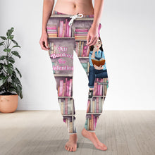 Load image into Gallery viewer, Personalized Valentine&#39;s Day Joggers for Book Lovers Shorts and Pants PopCulturePrints
