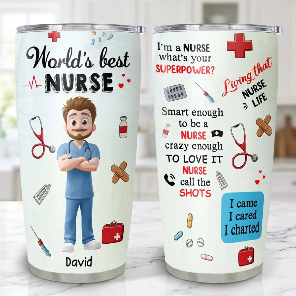 Personalized Nurse Tumbler for Healthcare Professionals - Appreciation Gift Cup MagicInPrints