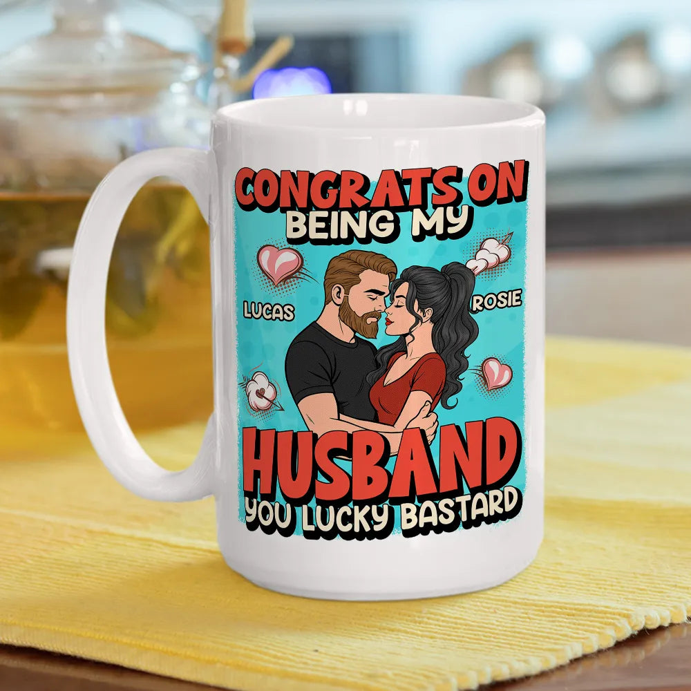 Personalized Husband Mug for Couples - Funny Anniversary Gift Cup MagicInPrints
