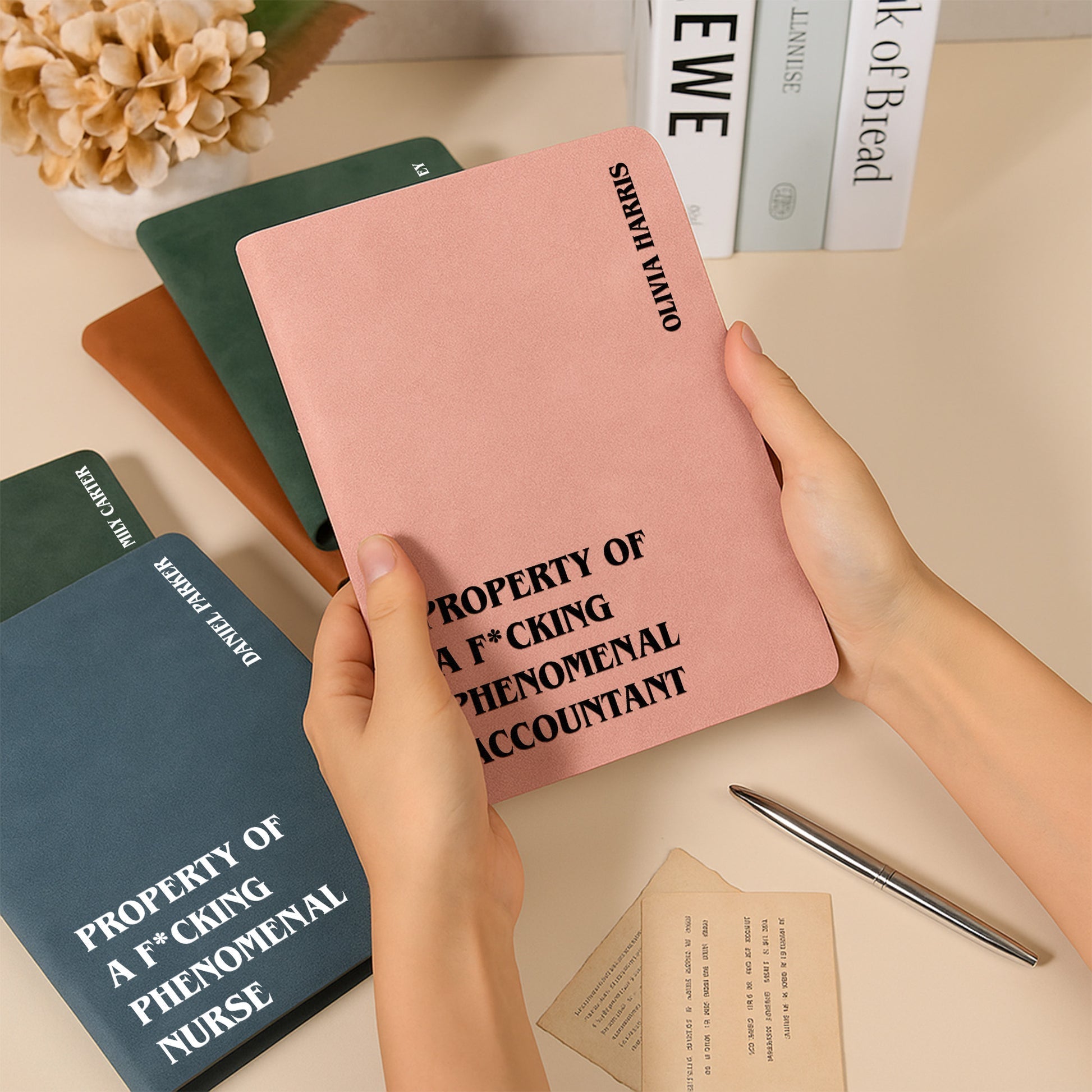 Personalized Leather Notebook for Professionals with Funny Quote - Gift for Any Occasion Stationery MagicInPrints