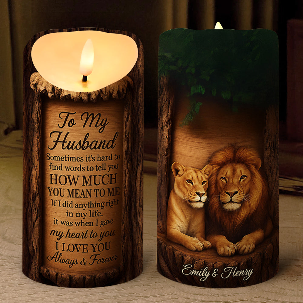 Illuminate Your Love: King & Queen LED Candle - Personalized Gift for Couples Led Candle MagicInPrints