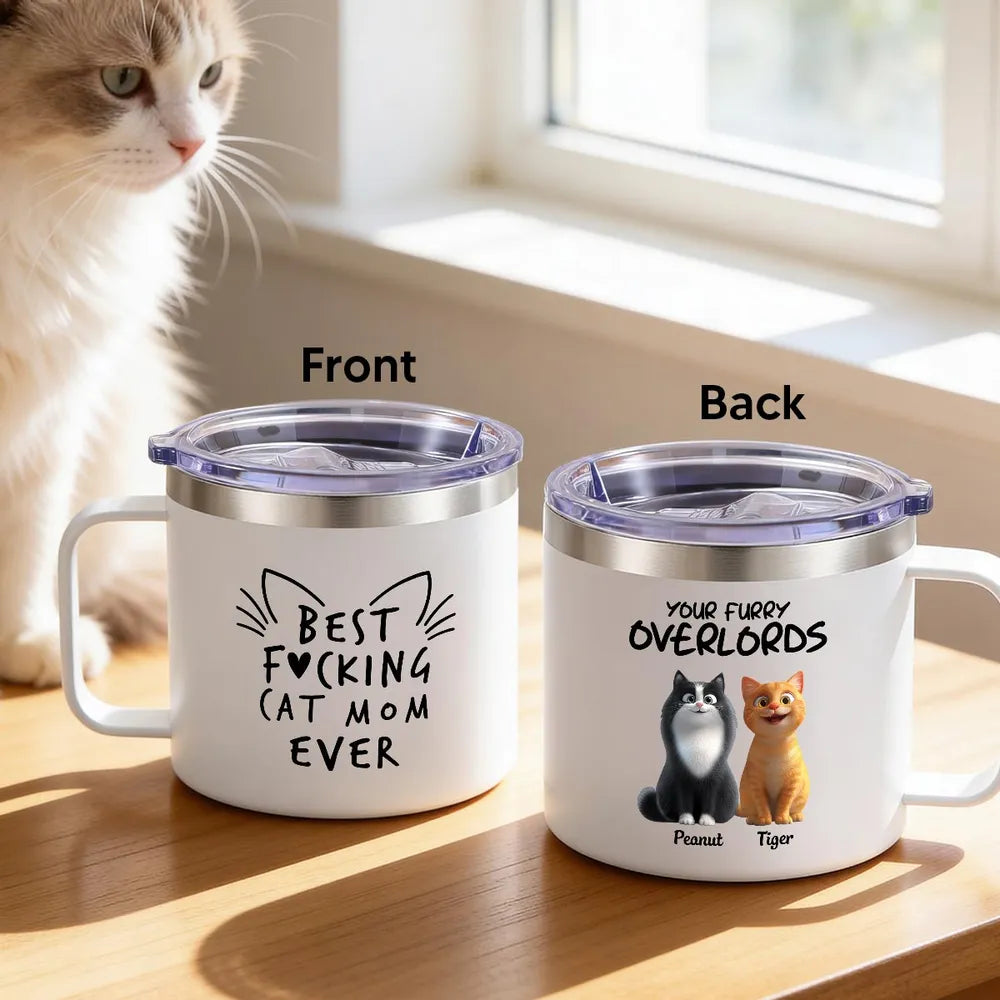 Personalized Cat Mom Tumbler for Cat Lovers - Funny Gift Cup MagicInPrints