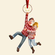 Load image into Gallery viewer, “Celebrate Your Love” - Fun Hanging Couple Ornament - Personalized Gift for Couples Ornament MagicInPrints
