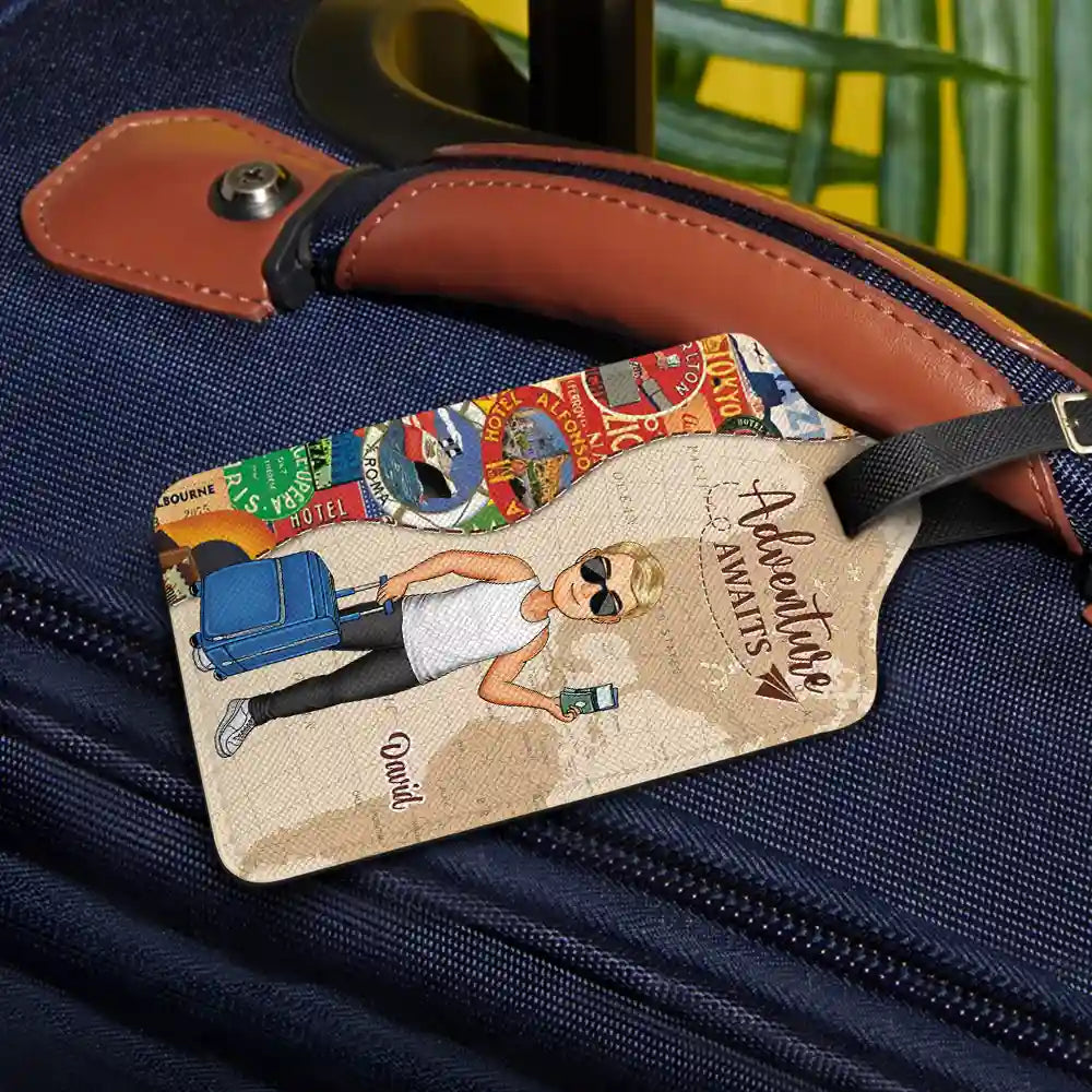 Personalized Luggage Tag for Travelers - Adventure Begins Travel Gear MagicInPrints