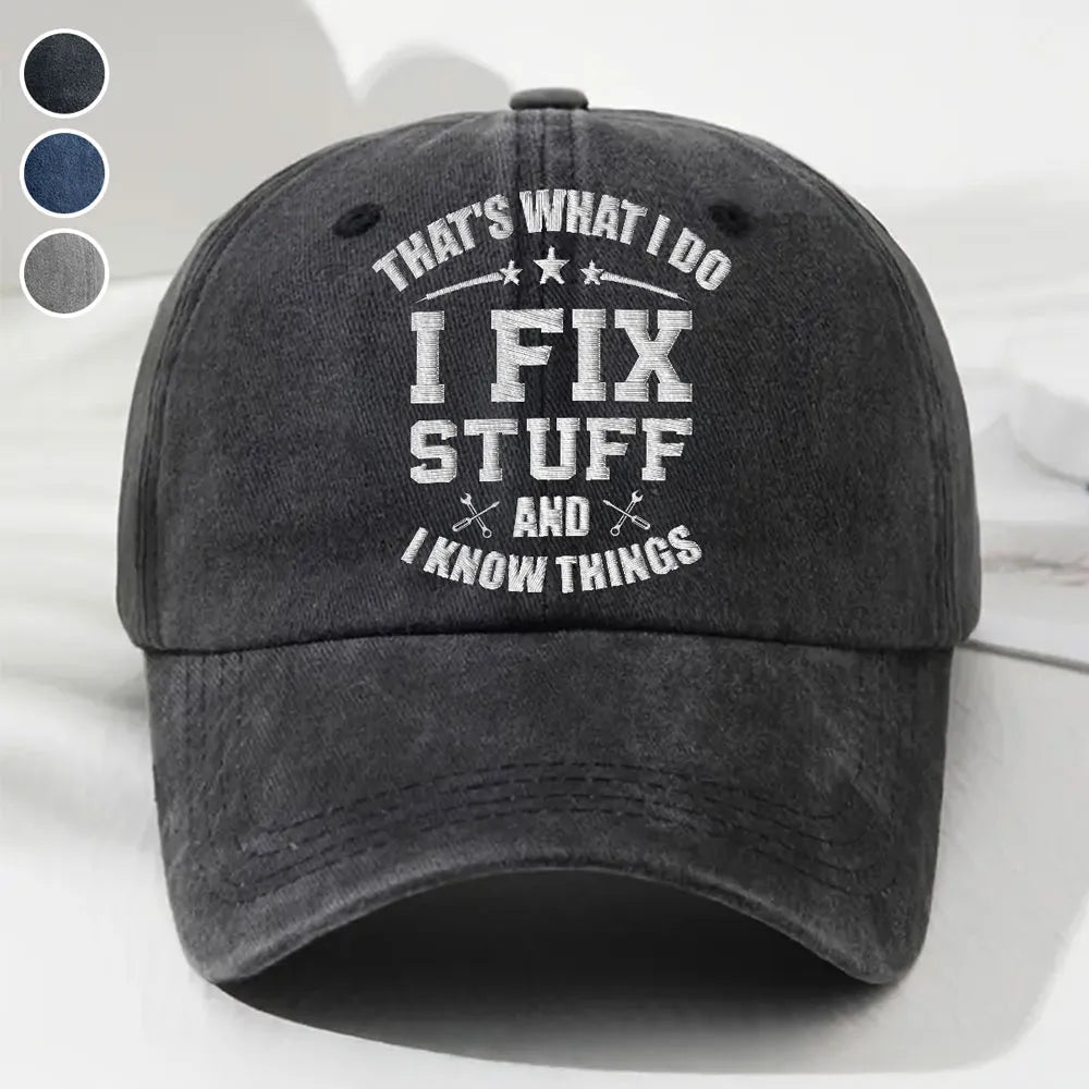 Custom Embroidered Dad Hat for Handymen - Funny Gift Hat MagicInPrints