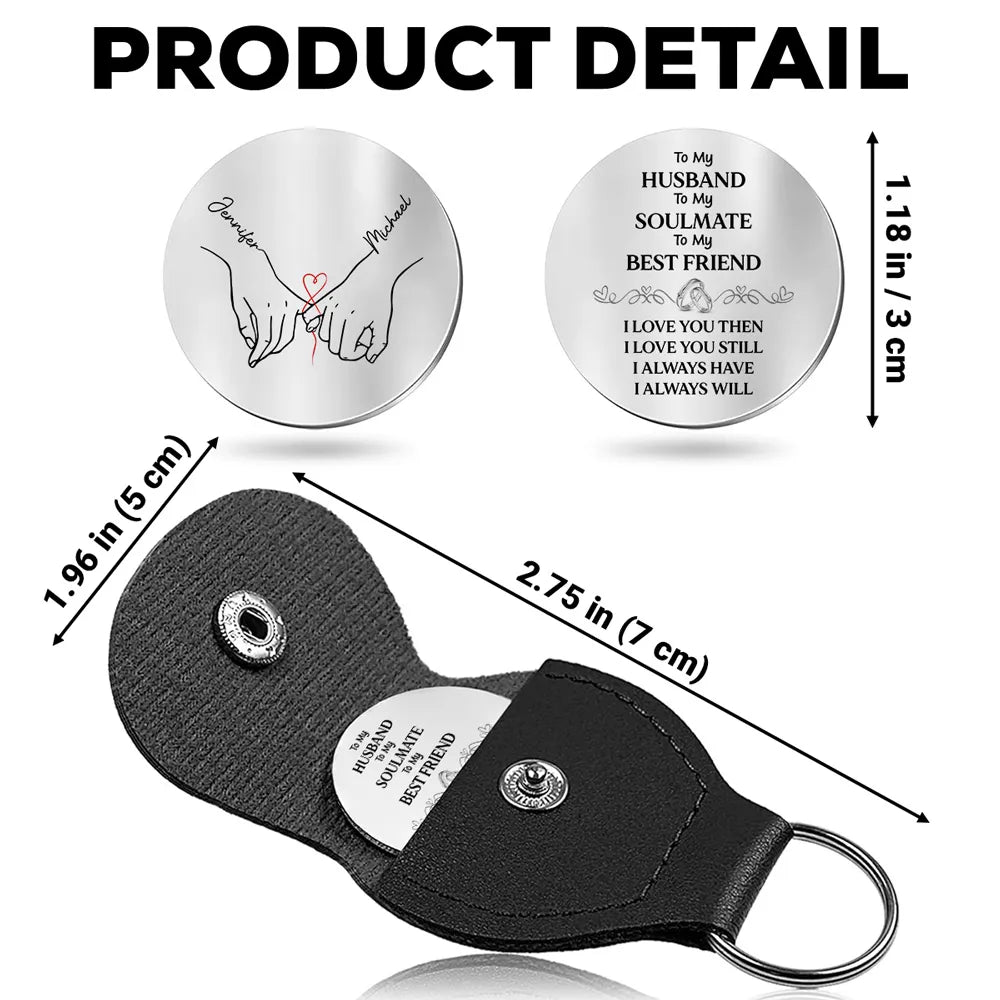 Personalized Engraved Keychain for Husband - Romantic Gift for Anniversaries Keychain MagicInPrints