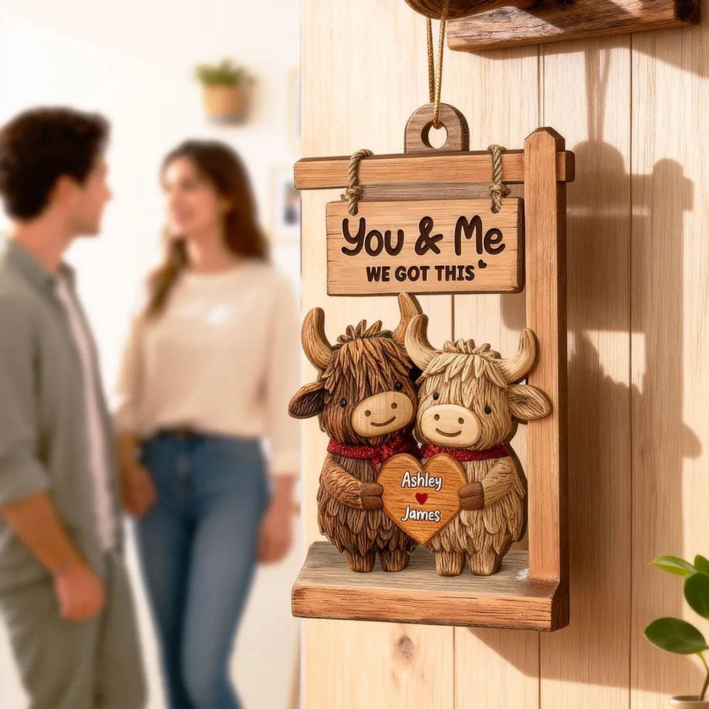 Personalized Couple Ornament for Christmas - Romantic Gift Ornament MagicInPrints