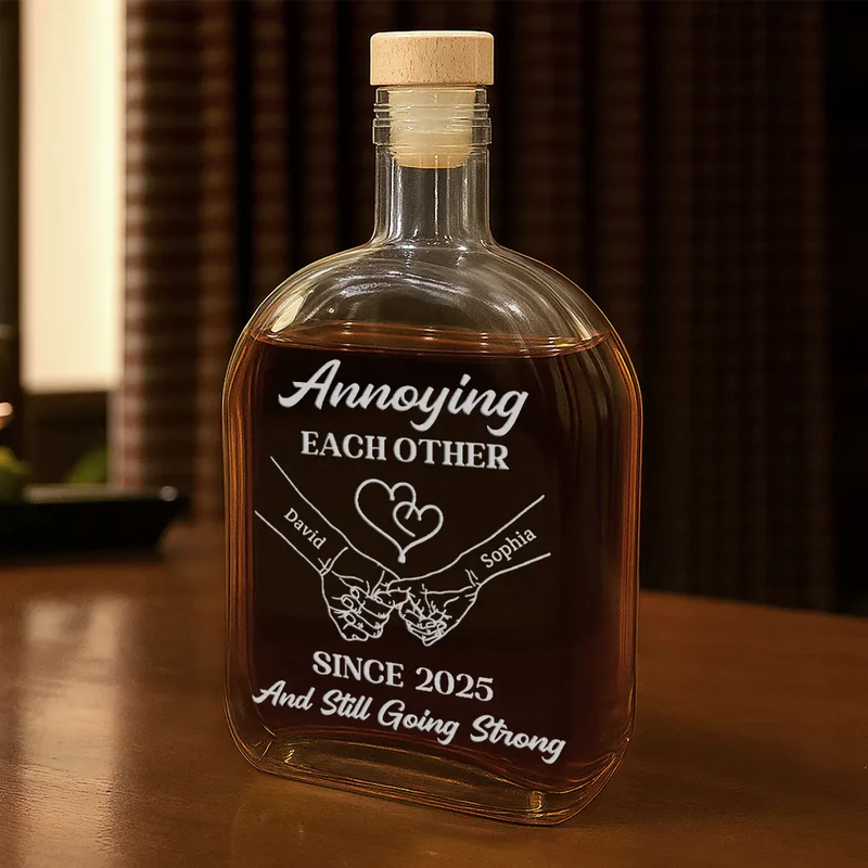 Personalized Whiskey Decanter for Couples - Anniversary Gift Kitchen Supplies MagicInPrints