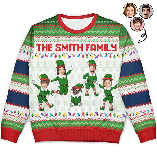 Celebrate Your Family – Personalized Ugly Sweater – Gift for Family Ugly Sweater MagicInPrints