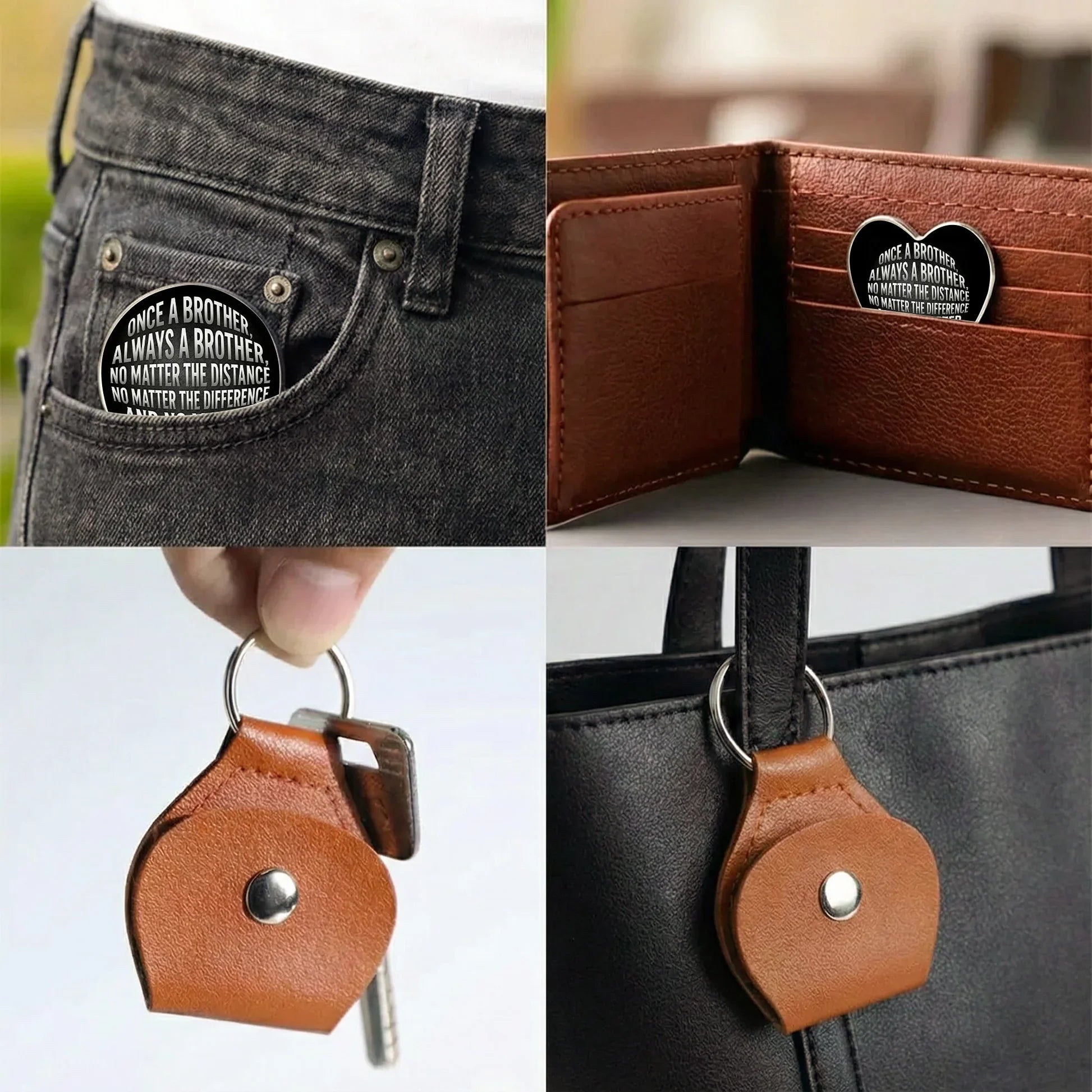Personalized Brother Keychain Gift - Sentimental Keepsake for Brothers Keychain MagicInPrints
