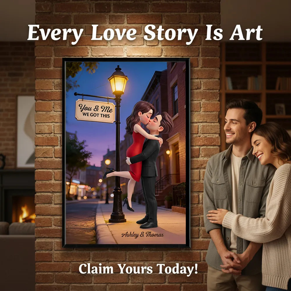 Personalized Romantic Couple Canvas Print for Partners - Anniversary Gift Poster or Canvas MagicInPrints