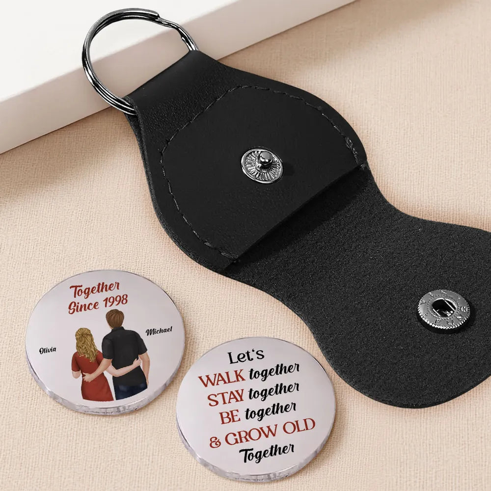 Personalized Couples Keychain with Custom Names - Anniversary Gift Keychain MagicInPrints