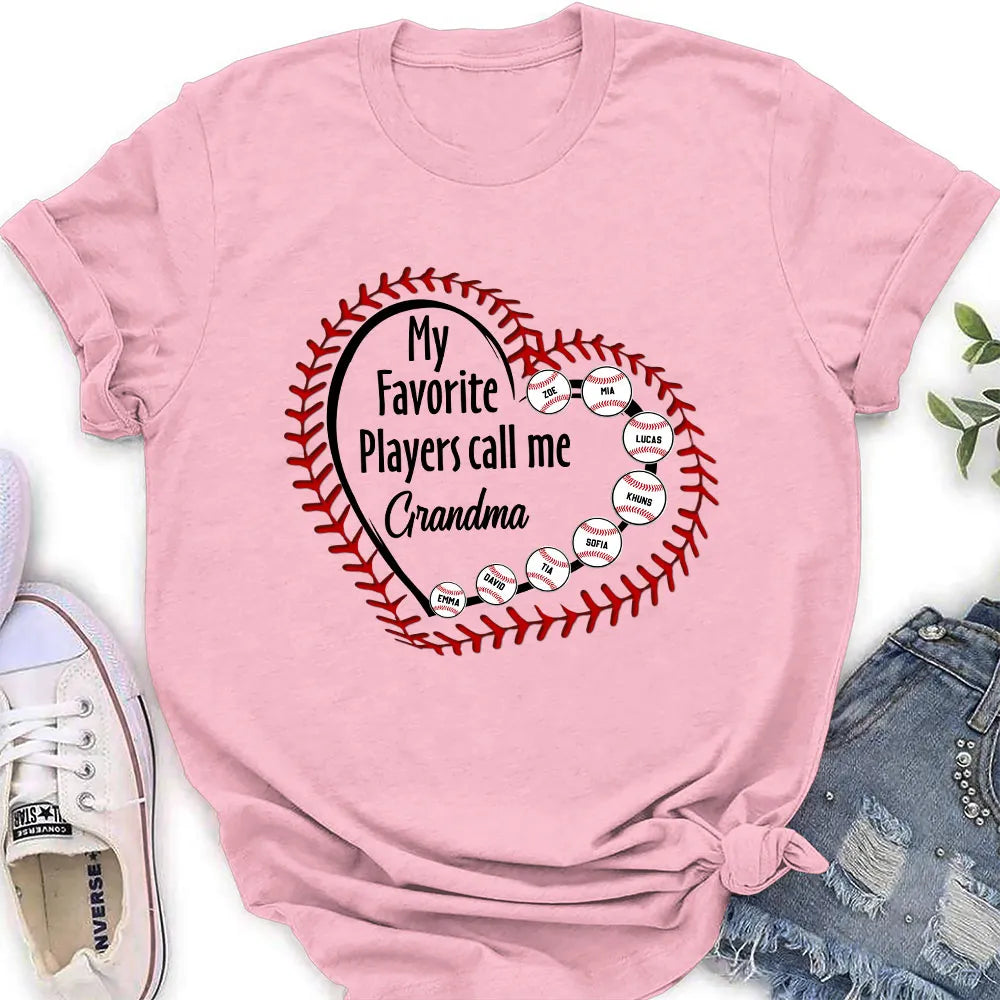 Personalized Baseball Grandma T-Shirt for Family - Perfect Gift Cloth MagicInPrints